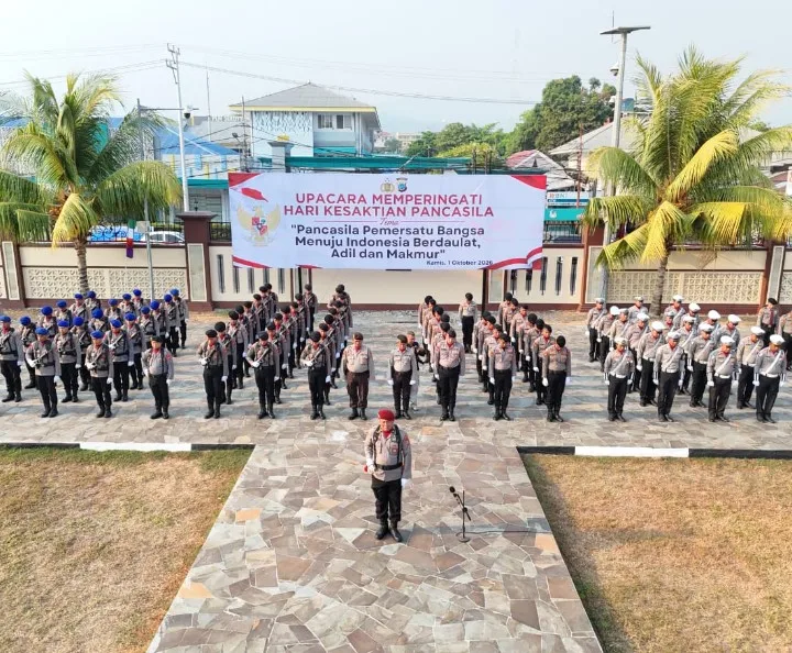 Upacara Hari Kesaktian Pancasila Tahun 2026 di Halaman Mapolda Sulut